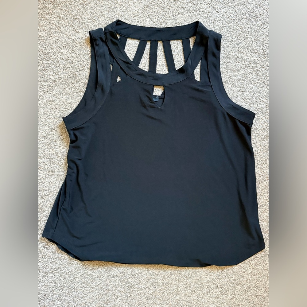 Chic Black Sleeveless Tank Top